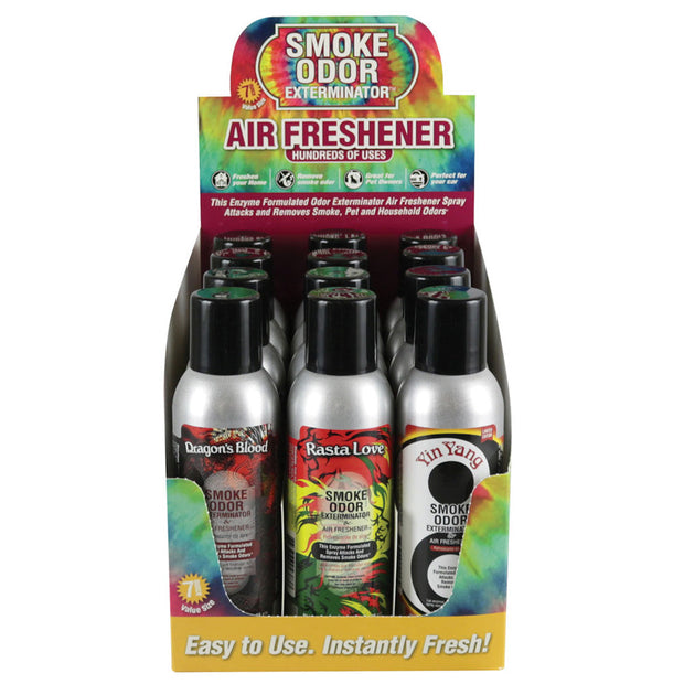 Smoke Odor Exterminator Spray - 7oz / Retro Mix - 12PC DISPLAY - Headshop.com