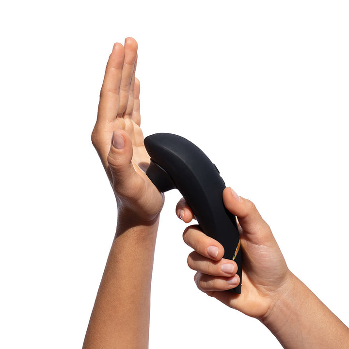 Womanizer Premium 2 Rechargeable Silicone Luxurious Pleasure Air Clitoral Stimulator Black - Headshop.com