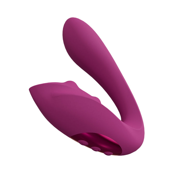 VIVE YUKI Rechargeable Dual Motor G-Spot Vibrator with Massaging Beads Pink - Headshop.com