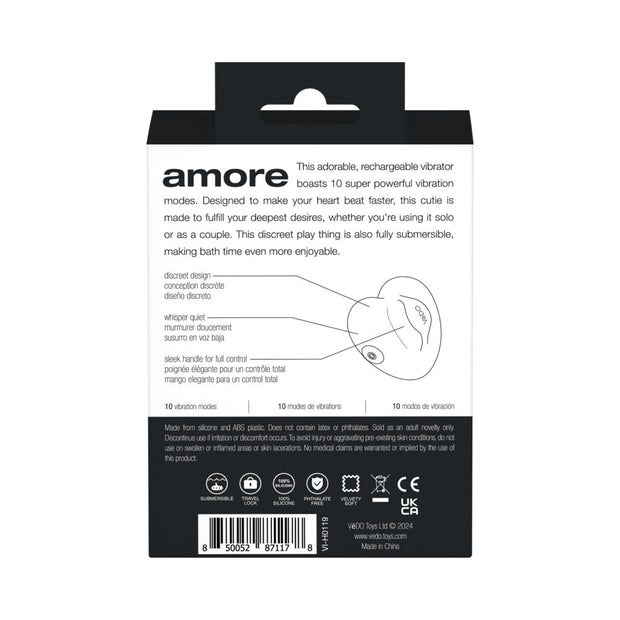 VeDO Amore Rechargeable Pleasure Vibe Black - Headshop.com
