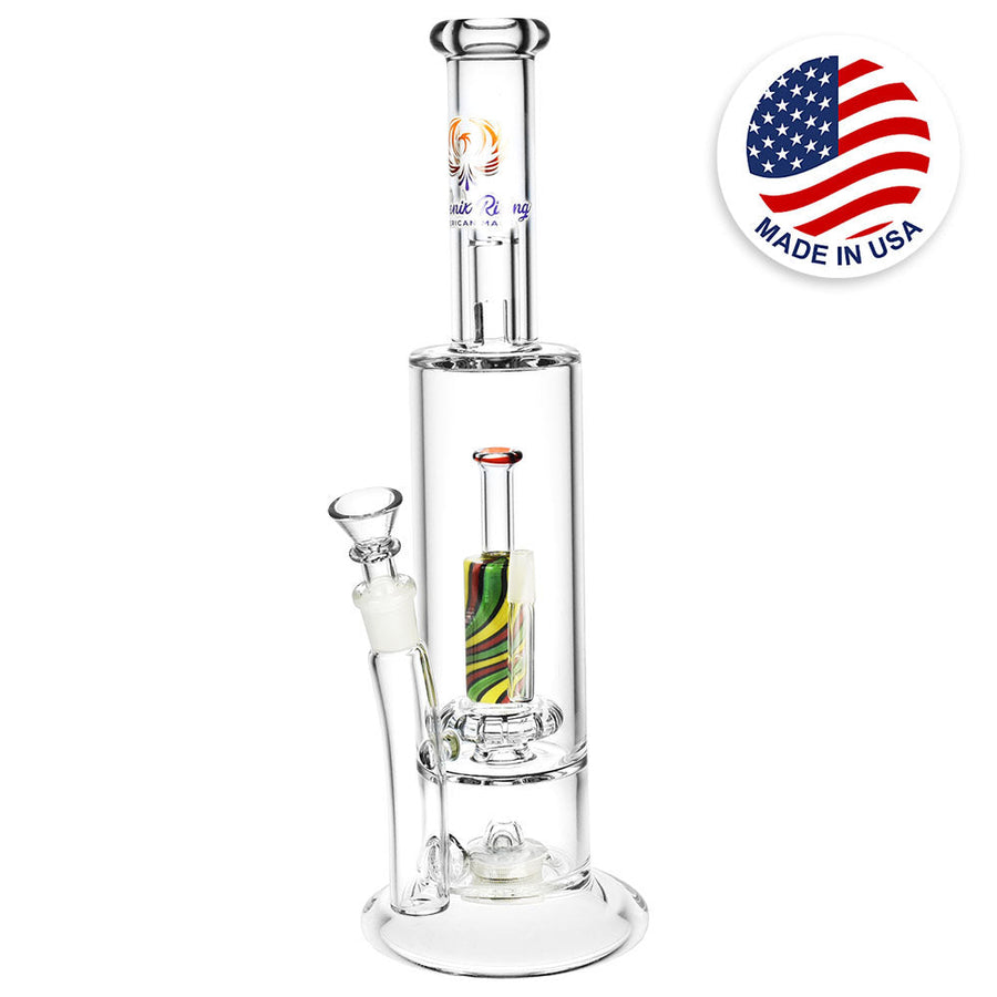 Phoenix Rising Radical Rebirth Water Pipe w/ Light -13.5"/14mm F - Headshop.com