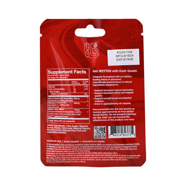 Kush Queen Wetter Gummies Female Enhancement 12-Piece Display - Headshop.com