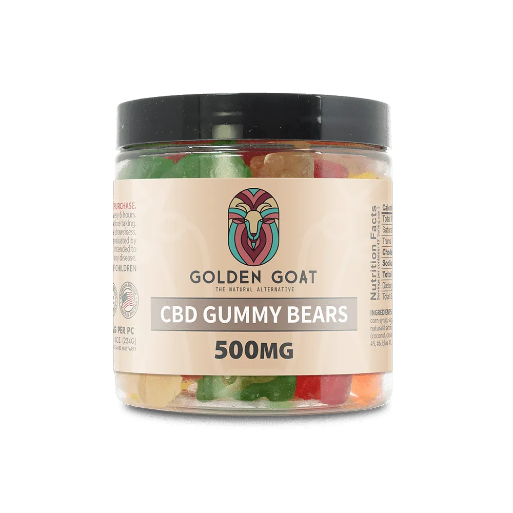 CBD Gummies 500MG Clear Bears