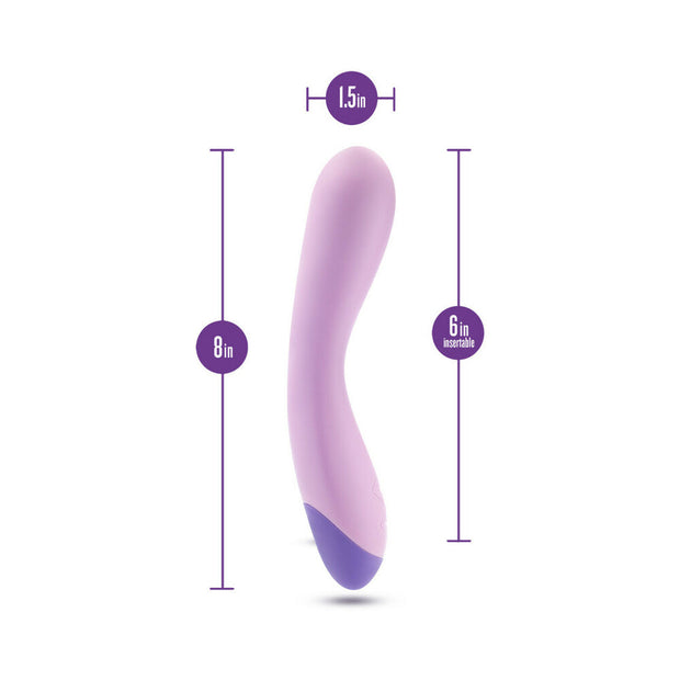 Blush Wellness G Curve Rechargeable Silicone G-Spot Vibrator Purple - Headshop.com