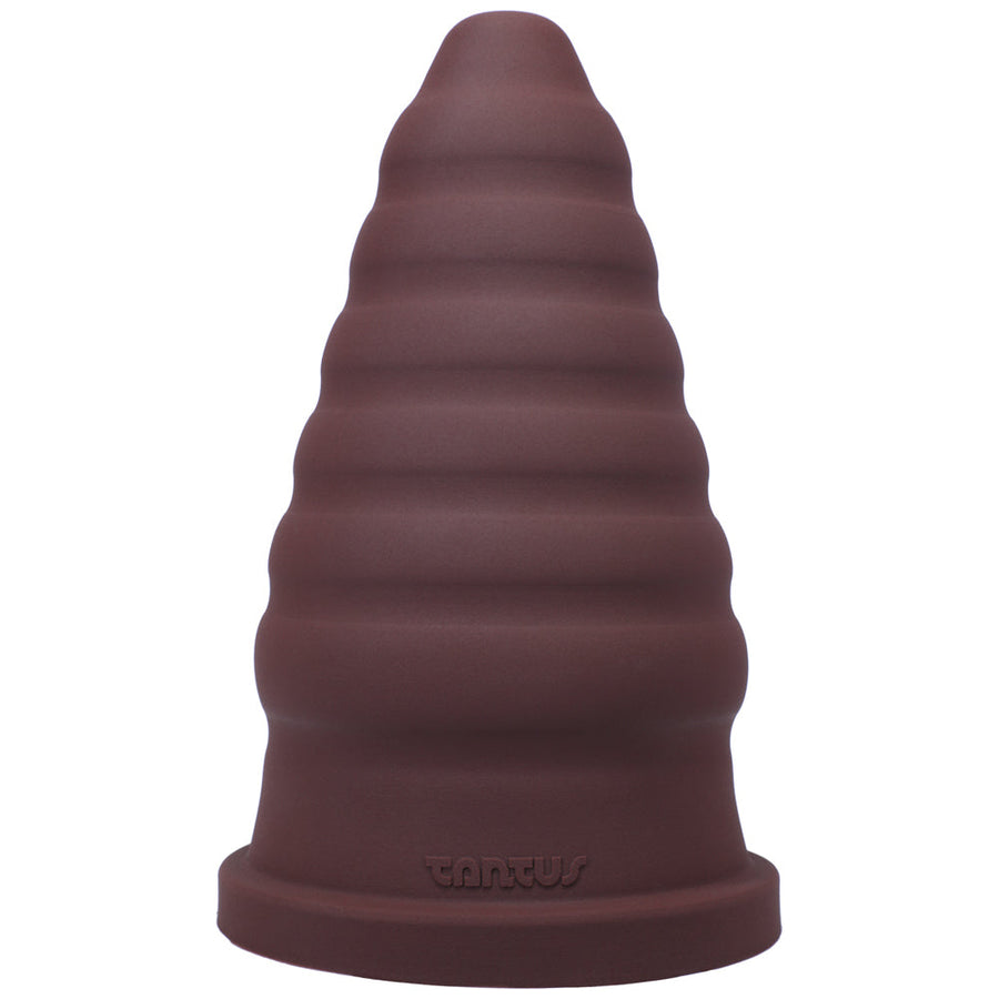 Tantus Cone Ripple Firm Dildo Garnet (Box) - Headshop.com
