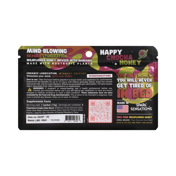 Happy Chocha Honey Arousal Honey 12-Pack Display - Headshop.com