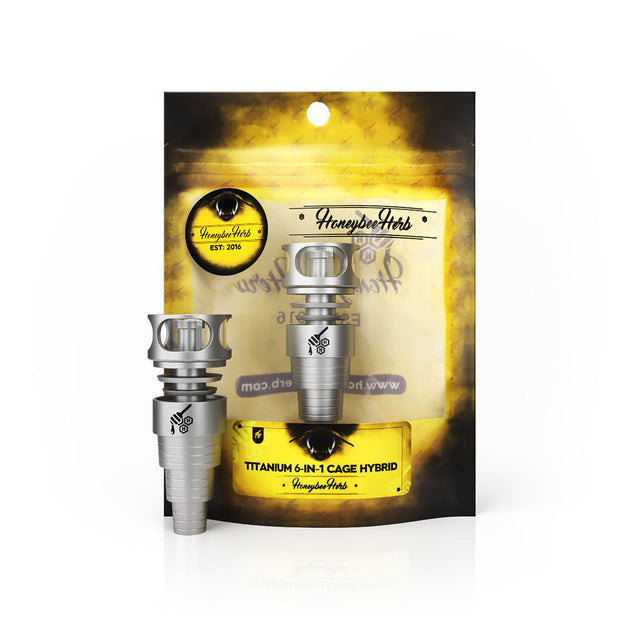 Honeybee Herb Titanium 6 IN 1 Cage Hybrid Dab Dab Nail - Headshop.com