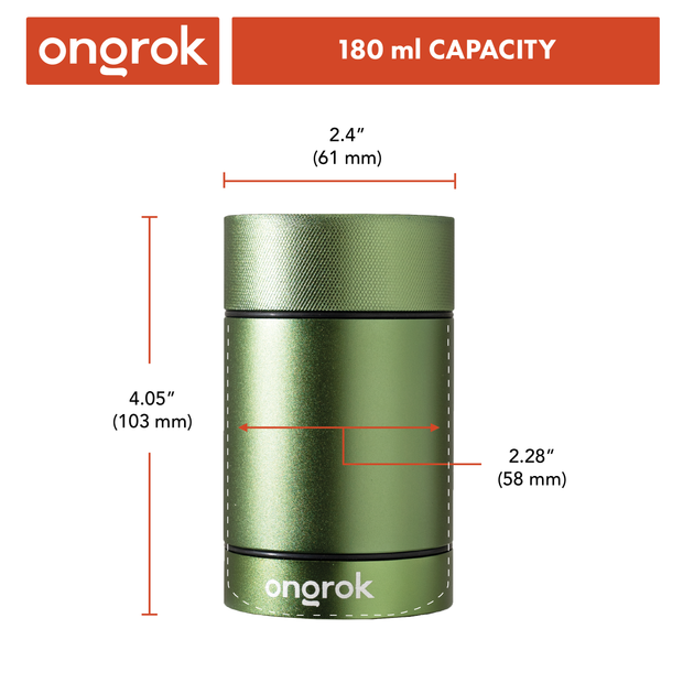 Ongrok Aluminum Metal Storage Jar - Headshop.com