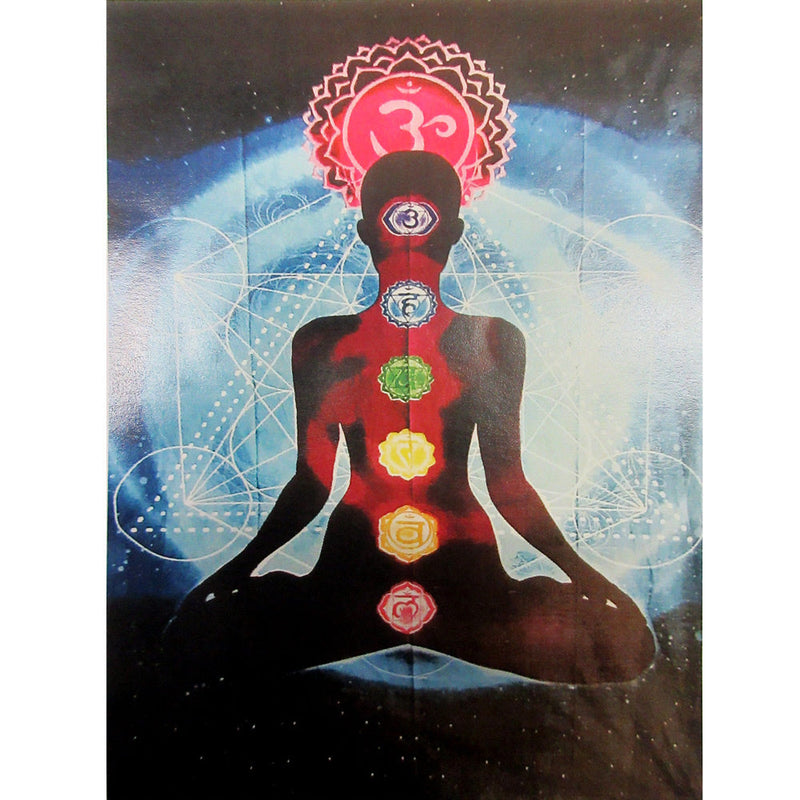 ThreadHeads Spiritual Meditation Chakra Tapestry - Headshop.com