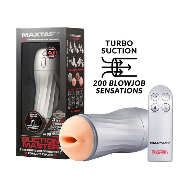 Maxtasy Suction Master Realistic With Remote Nude Plus - Headshop.com