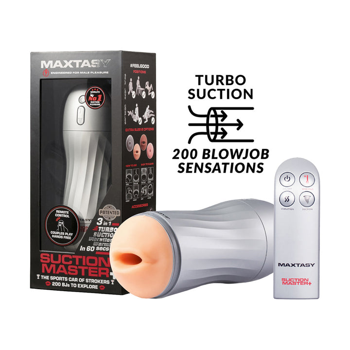 Maxtasy Suction Master Realistic With Remote Nude Plus - Headshop.com