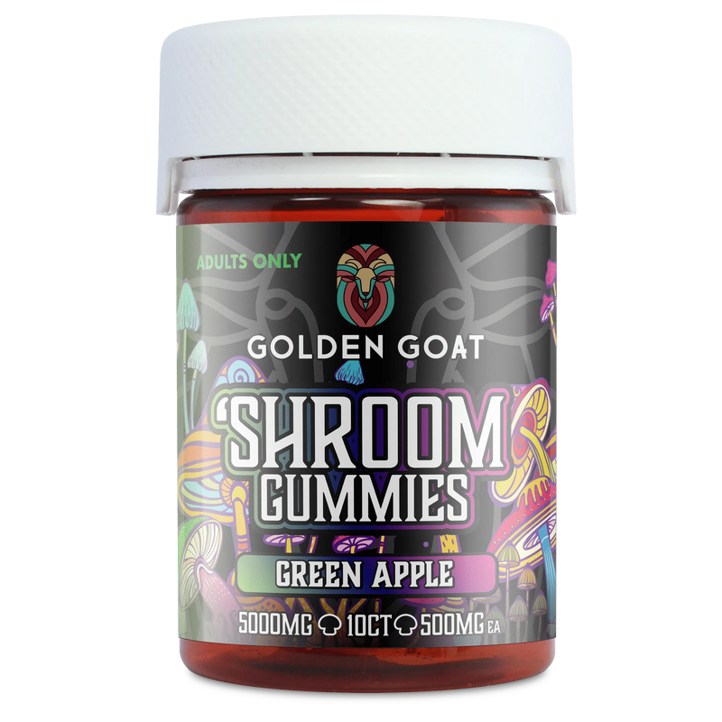 SHROOM GUMMIES – 5000mg Green Apple, 10ct - Headshop.com