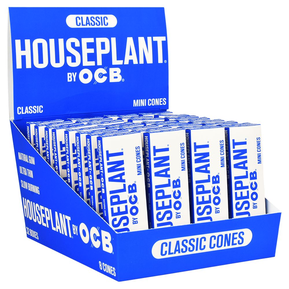 32CT DISPLAY - Houseplant by OCB Cones - Classic / 8pc / Mini - Headshop.com