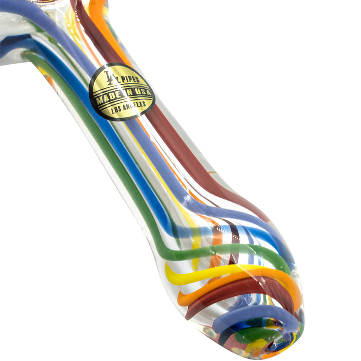 LA Pipes Rainbow Ripper Spoon Pipe - Headshop.com