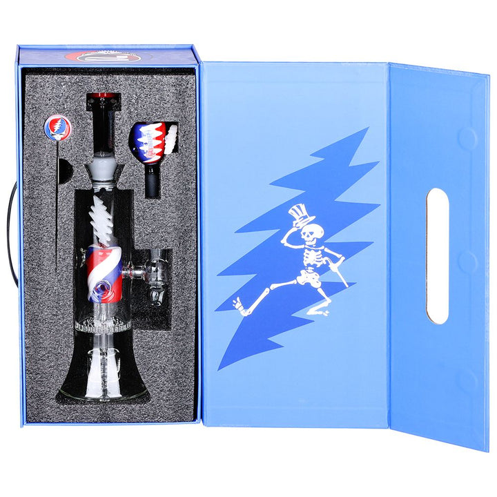 Grateful Dead x Pulsar Lightning Bolt Glass Water Pipe - Headshop.com