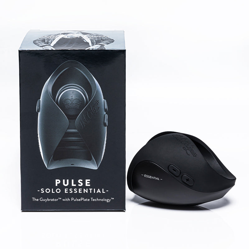Hot Octopuss Pulse Solo Essential Rechargeable Vibrating Stroker Black - Headshop.com