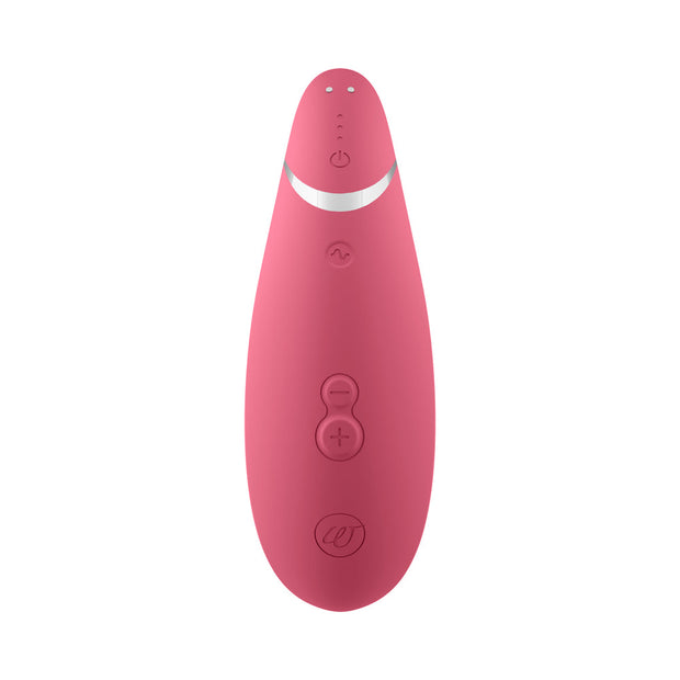 Womanizer Premium 2 Rechargeable Silicone Luxurious Pleasure Air Clitoral Stimulator Raspberry - Headshop.com