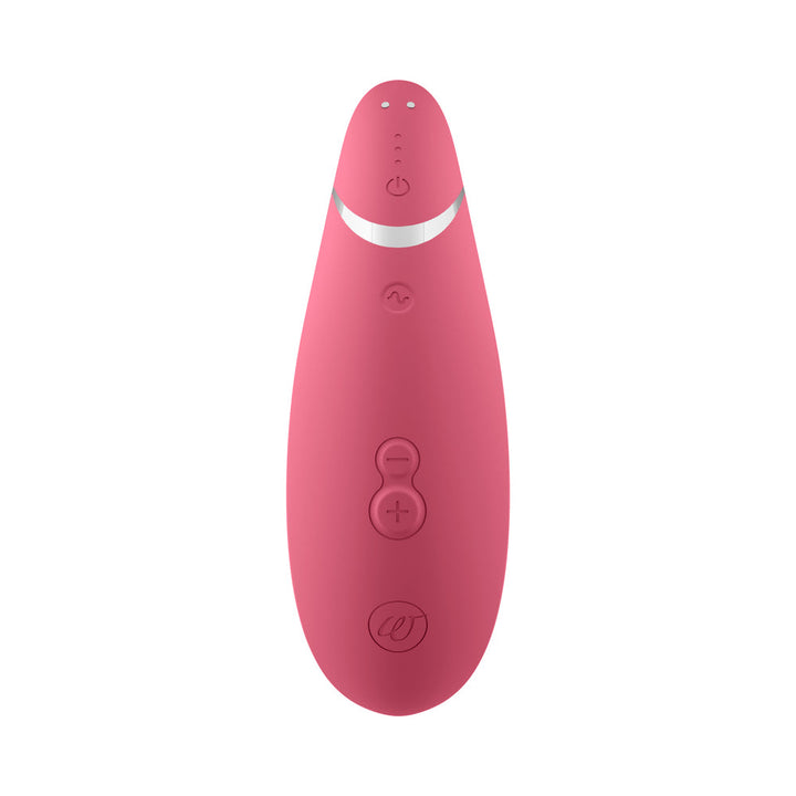 Womanizer Premium 2 Rechargeable Silicone Luxurious Pleasure Air Clitoral Stimulator Raspberry - Headshop.com