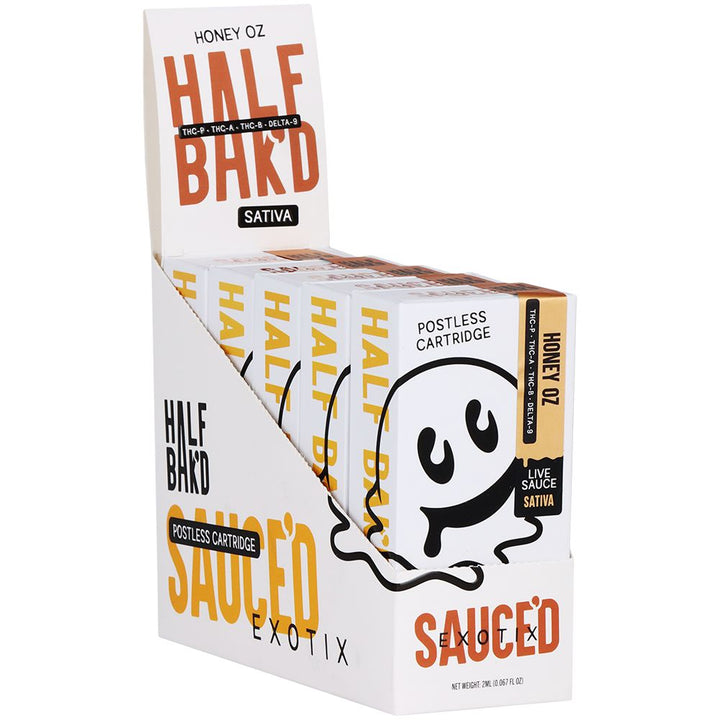Half Bak'd x Sauce'd Exotix THCA Vape Cartridge | 2g - Headshop.com