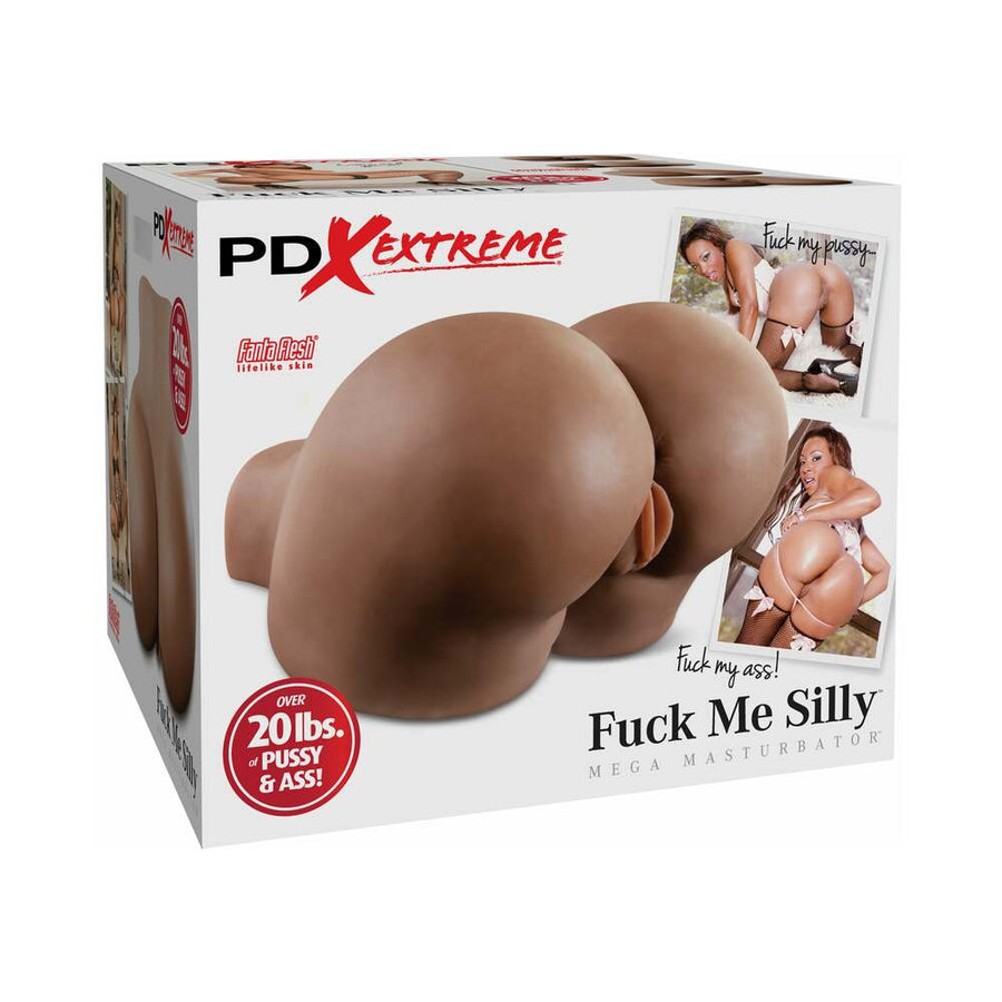 PDX Extreme Fuck Me Silly Dual-Entry Mega Masturbator Brown - Headshop.com