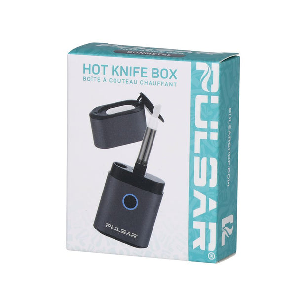 Pulsar Hot Knife Box 2-in-1 Electric Loading Tool & Dab Container | Black | 650mAh | 8pc Display - Headshop.com