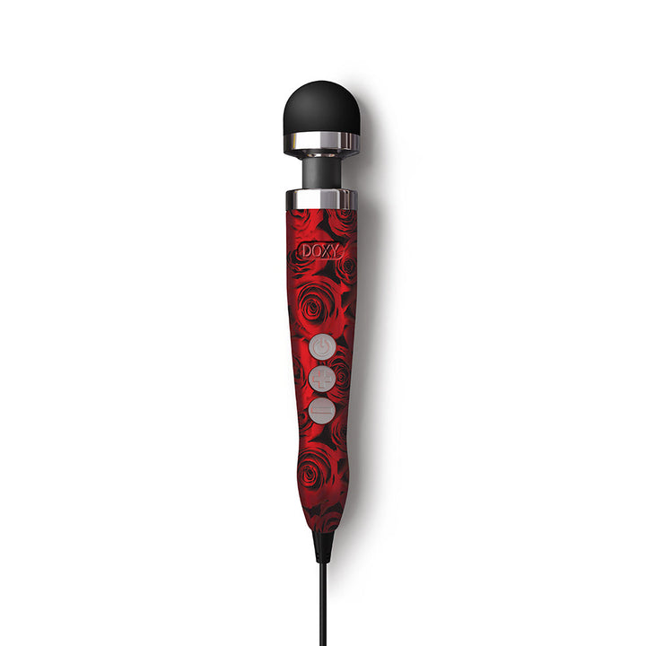 Doxy Die Cast 3 Compact Wand Vibrator Roses - Headshop.com