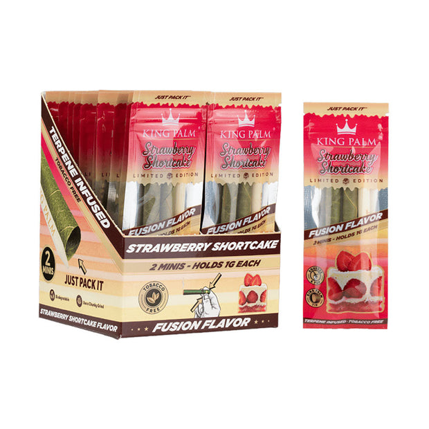 20PC DISPLAY - King Palms Hand Rolled Leaf Mini - 2pk - Headshop.com