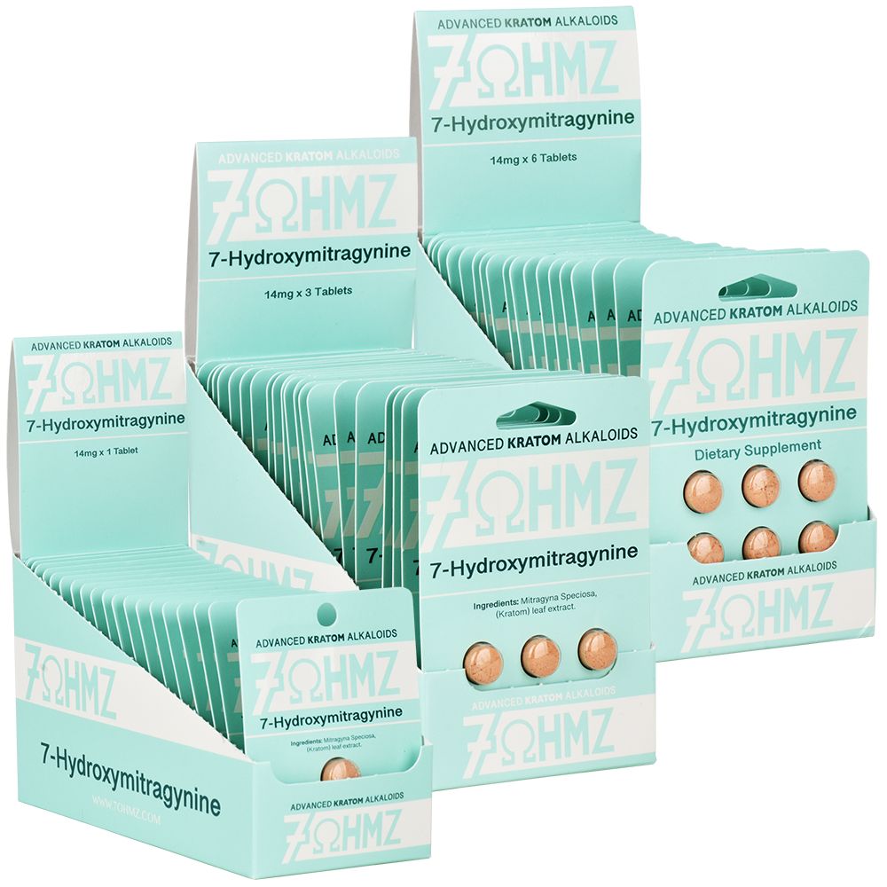 7-OHMZ Kratom Alkaloid 7-Hydroxymitragynine Tablets | 14mg | 20pk - Headshop.com