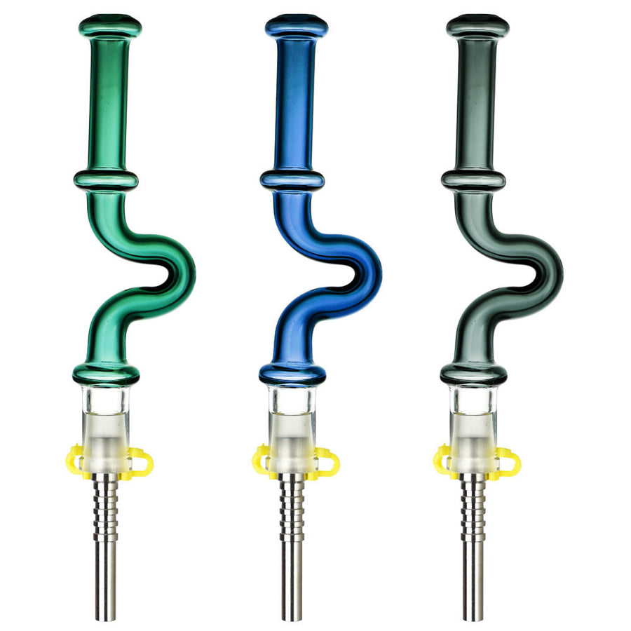 Pulsar U-Bend Neck Vapor Straw w/ Ti Tip - 5.5"/Colors Vary - Headshop.com