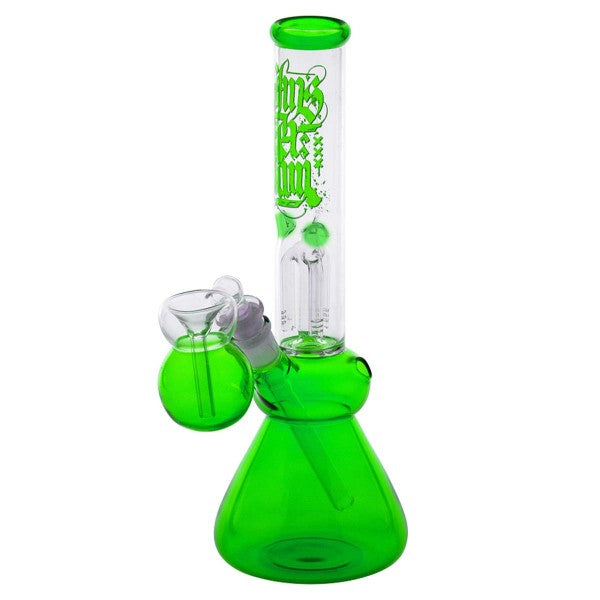 Amsterdam | 12" Black Glass Water Pipe w/ Tree Perc - Headshop.com
