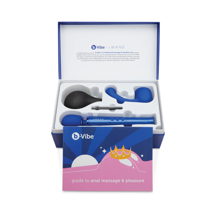 b-Vibe Anal Massage & Education Set Blue - Headshop.com