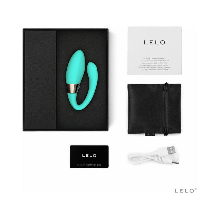LELO TIANI HARMONY Rechargeable Dual Stimulation Couples Vibrator Aqua - Headshop.com