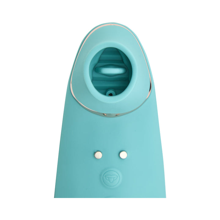 Nu Sensuelle Trinitii 3-in-1 Suction Tongue Vibe Electric Blue - Headshop.com