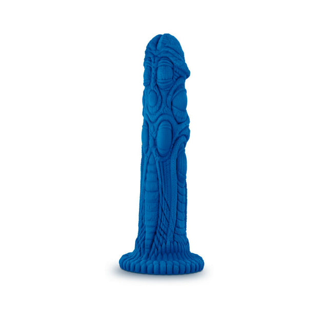The Realm Draken 7.5 in. Silicone Lock On Fantasy Dildo Blue - Headshop.com