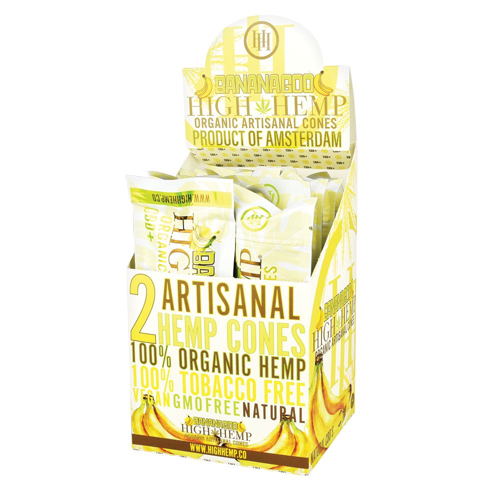 High Hemp Organic Artisanal Cones | 2pc | 15pk Display - Headshop.com