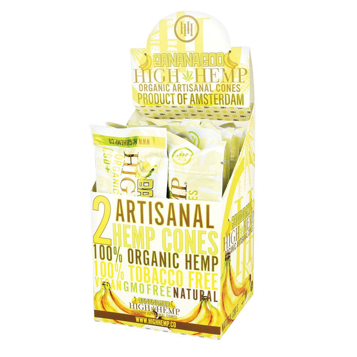 High Hemp Organic Artisanal Cones | 2pc | 15pk Display - Headshop.com