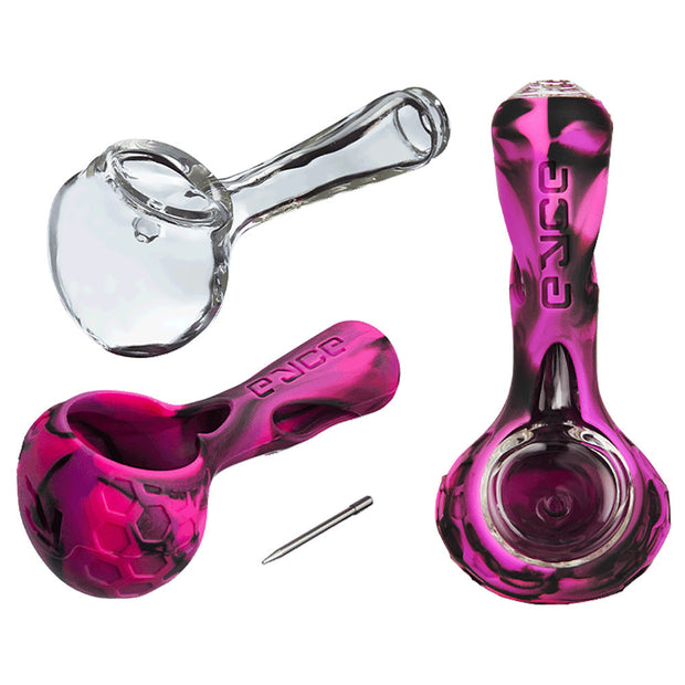 10PC DISPLAY - Eyce ProTeck Alien Spoon Pipe - 4.5" / Asst - Headshop.com