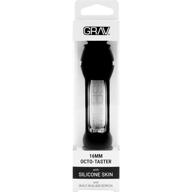 GRAV Silicone & Glass Octo-Taster Pipe - 4" / 16mm 15ct - Headshop.com