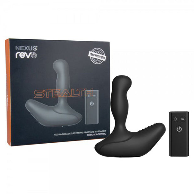Nexus REVO STEALTH Remote Control Rotating Prostate Massager - Black - Headshop.com