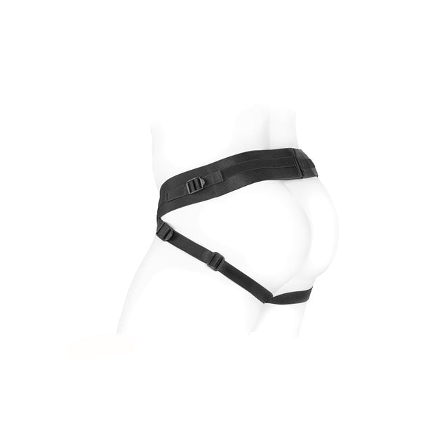 SpareParts Deuce Double Strap Harness Black Size B Magnum - Headshop.com