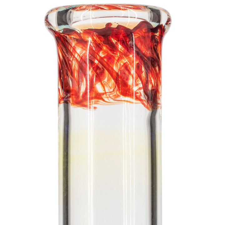 LA Pipes "Time Traveler" Silver Fumed Pull-Stem Bubble Bong - Headshop.com