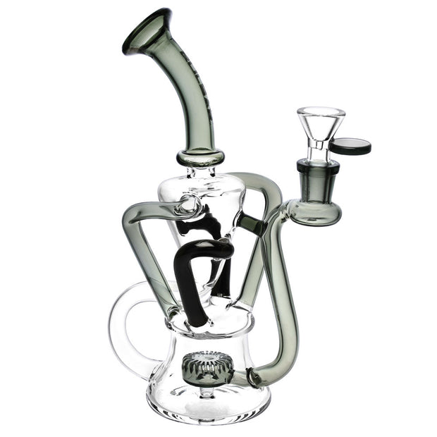 Pulsar 4-Tube Recycler Water Pipe - 9" / 14mm F / Colors Vary - Headshop.com