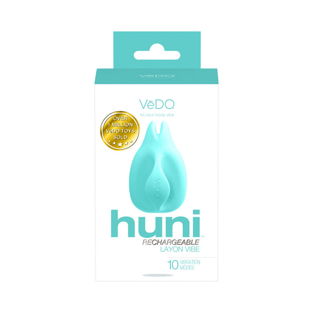 VeDO Huni Rechargeable Finger Vibe Tease Me Turquoise - Headshop.com
