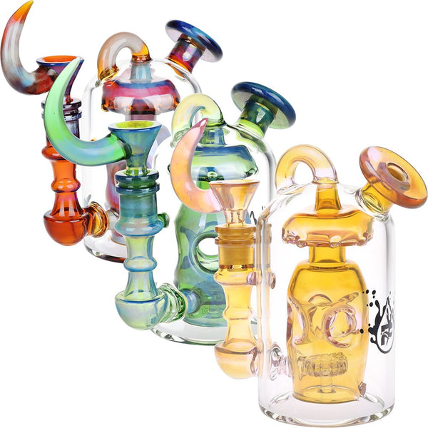 Pulsar Unholy Lantern Incycler Glass Water Pipe - 6" / 14mm F / Colors Vary Pulsar Unholy Lantern Incycler Glass Water Pipe - 6" / 14mm F / Colors Vary
