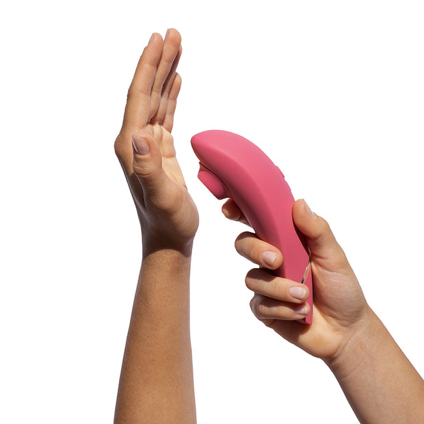 Womanizer Premium 2 Rechargeable Silicone Luxurious Pleasure Air Clitoral Stimulator Raspberry - Headshop.com