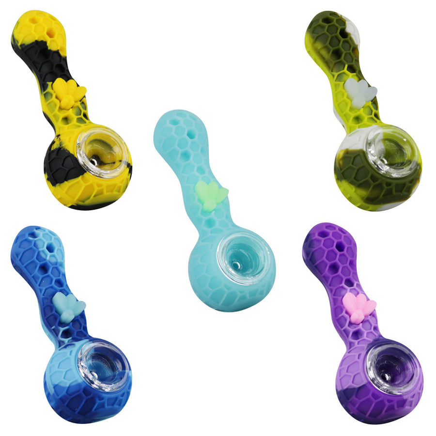 Silicone Bee Spoon Pipe - Headshop.com