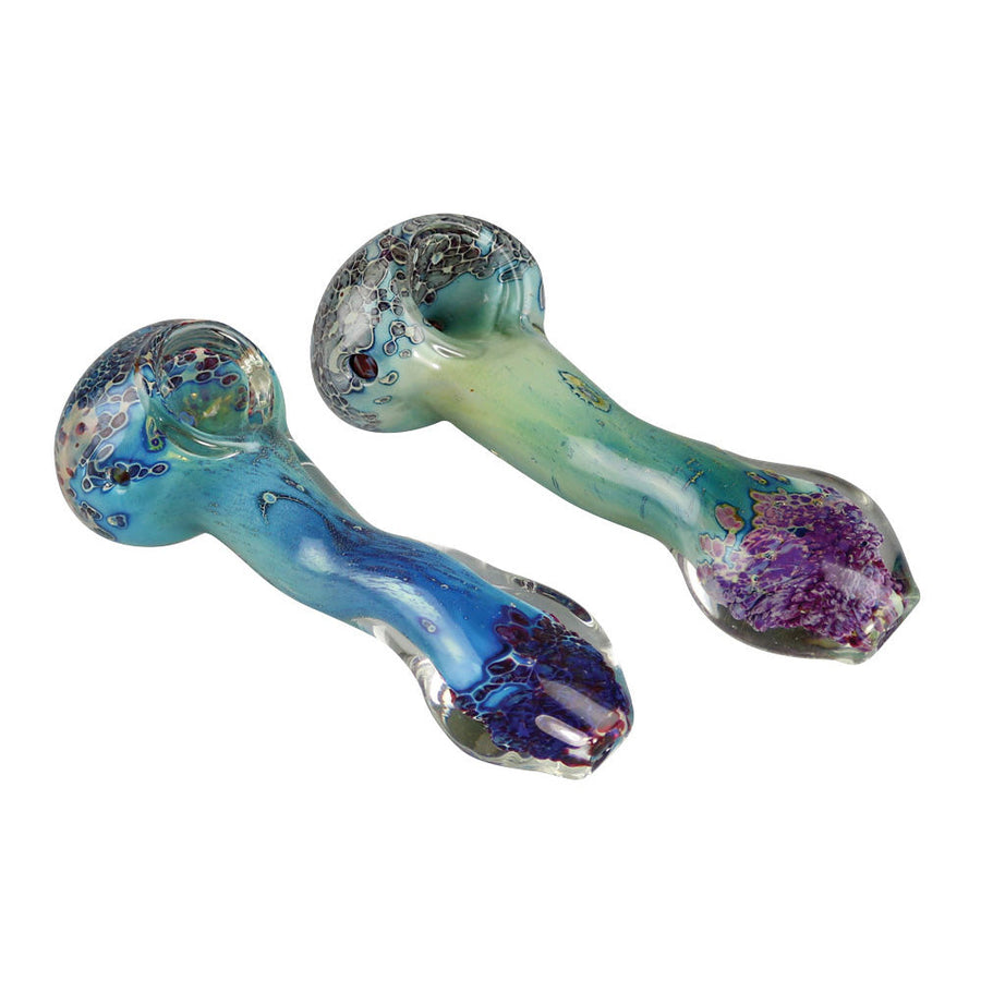 Silver Fumed Glass Spoon Pipe - Headshop.com