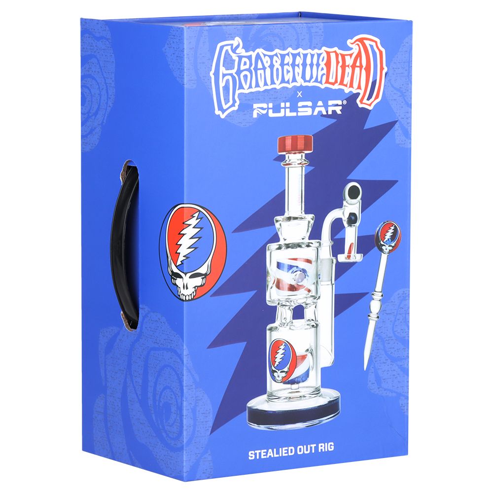 Grateful Dead x Pulsar Stealied Out Dab Rig Set - 9" / 14mm F - Headshop.com