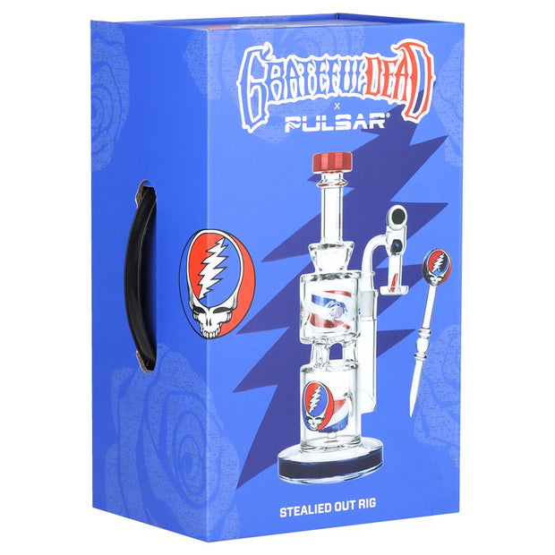 Grateful Dead x Pulsar Stealied Out Dab Rig Set - 9" / 14mm F - Headshop.com