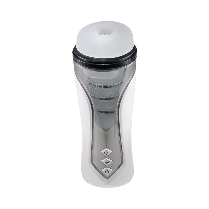 Zero Tolerance Stroking Buddy Rechargeable Vibrating Stroker White - Headshop.com